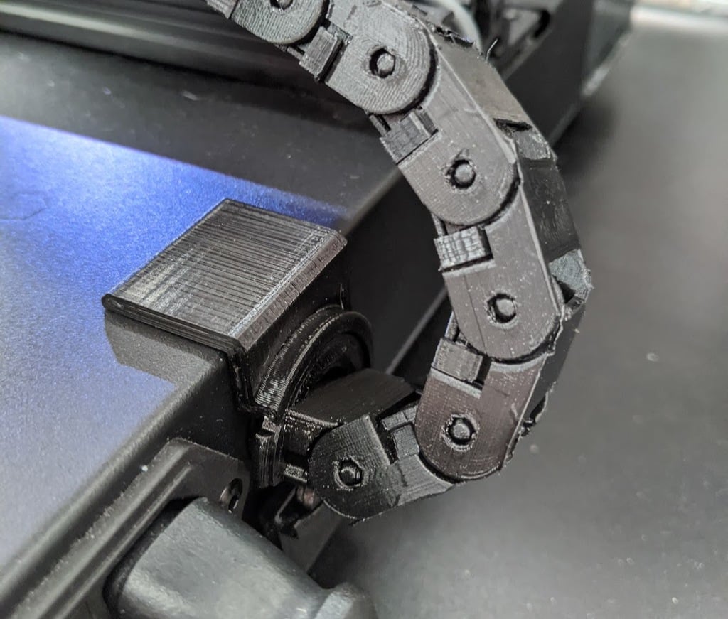 Rotating connector - body to cable chain for Artillery Genius