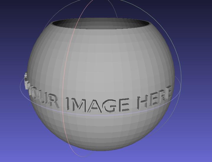Customizable Sphere Litophane