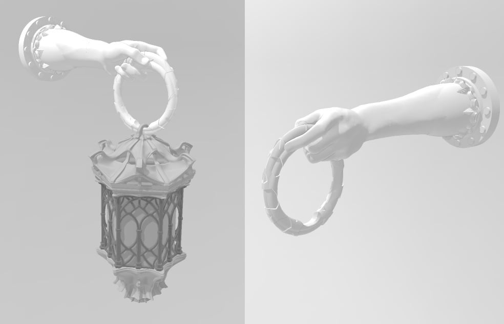Hand of god 2 for Gothic Lantern