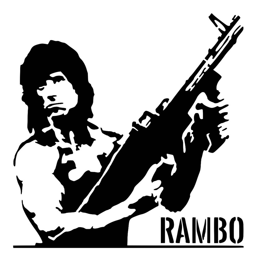 Rambo stencil