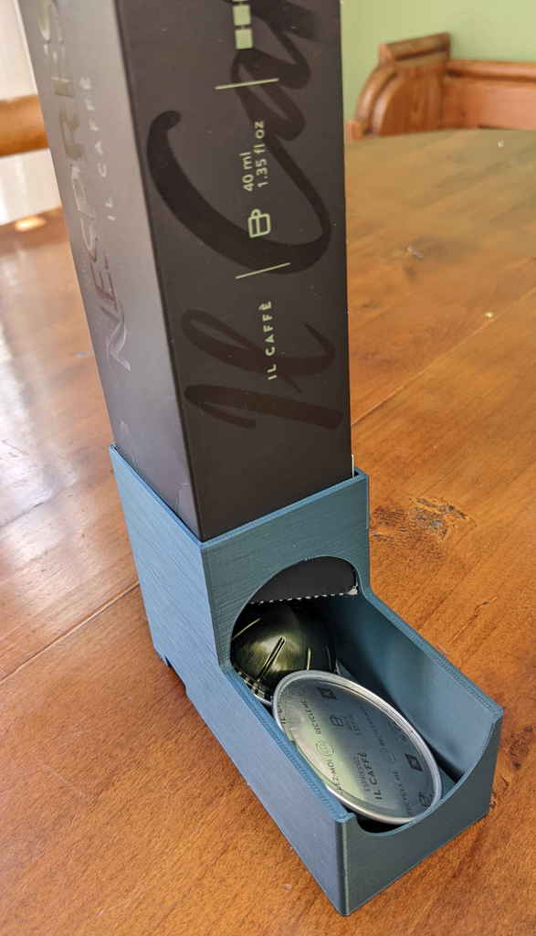 Nespresso Vertuo box/pod holder, right-way-around