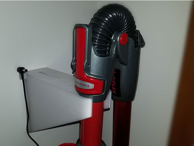 Shark Ionflex Vacuum Wall Mount With Plug Keeper By Cfredmakecode Thingiverse - Shark Stick Vacuum Wall Mount