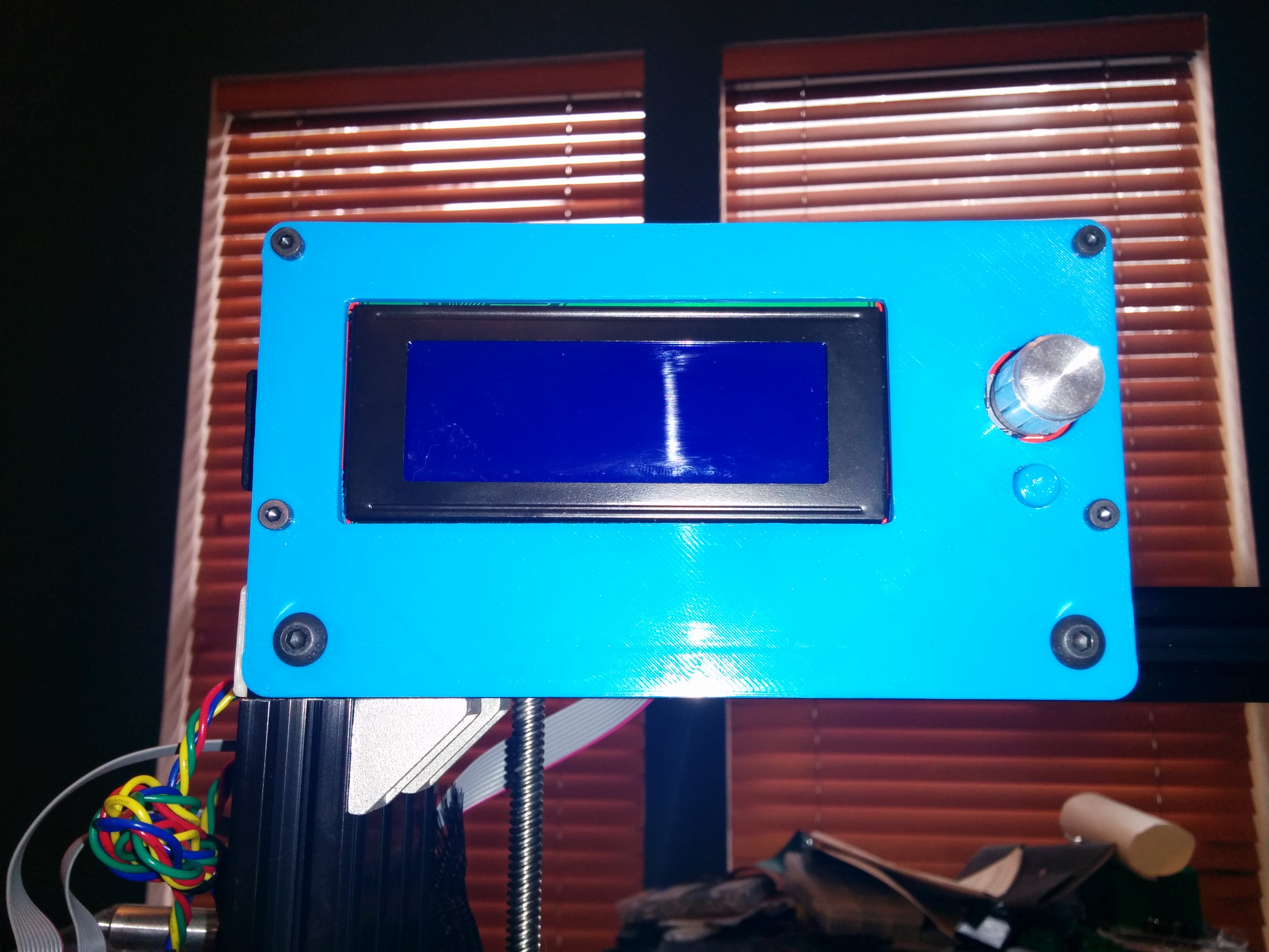 RAMPS LCD Controller Mount and Bezel for 2020 Extrusion