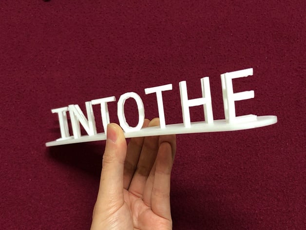 Into The Unknown Dual Letter Illusion With Tinkercad