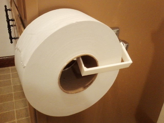 Toilet Paper Adapter for Large Commerical Rolls