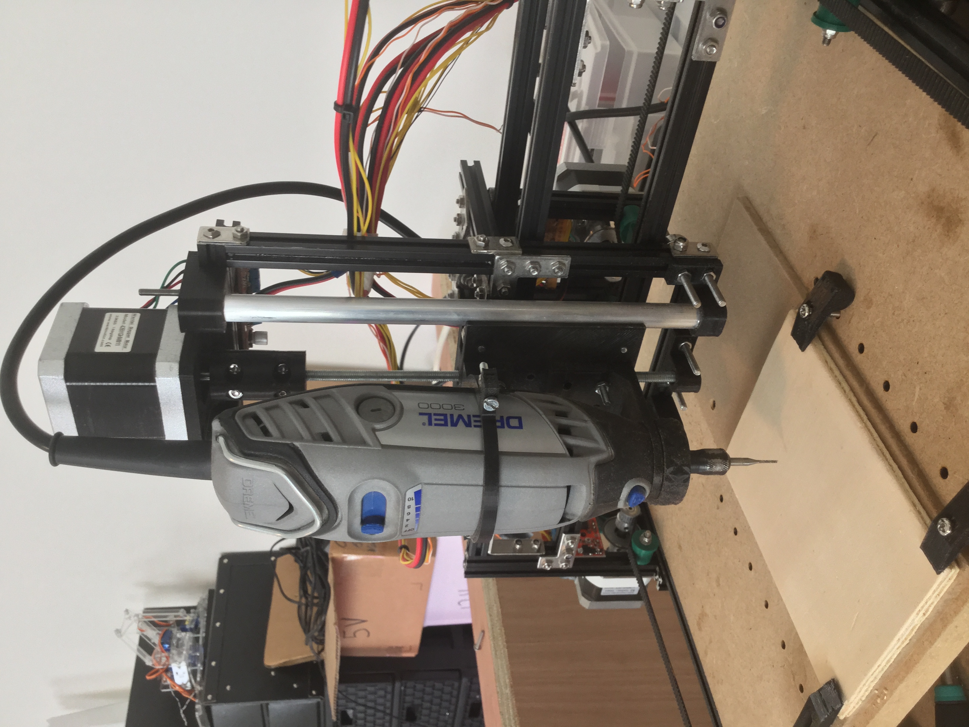 CNC Z axis with Dremel 3000 mount