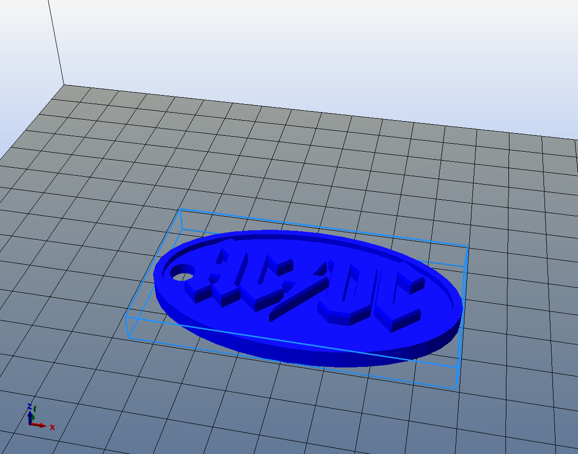 AC/DC keychain