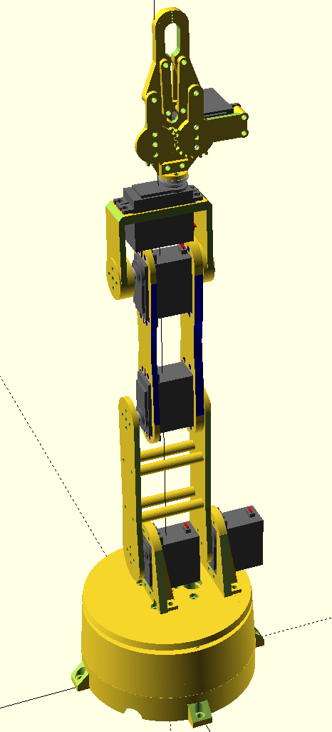 Roboticarm V2 - fully 3D printable