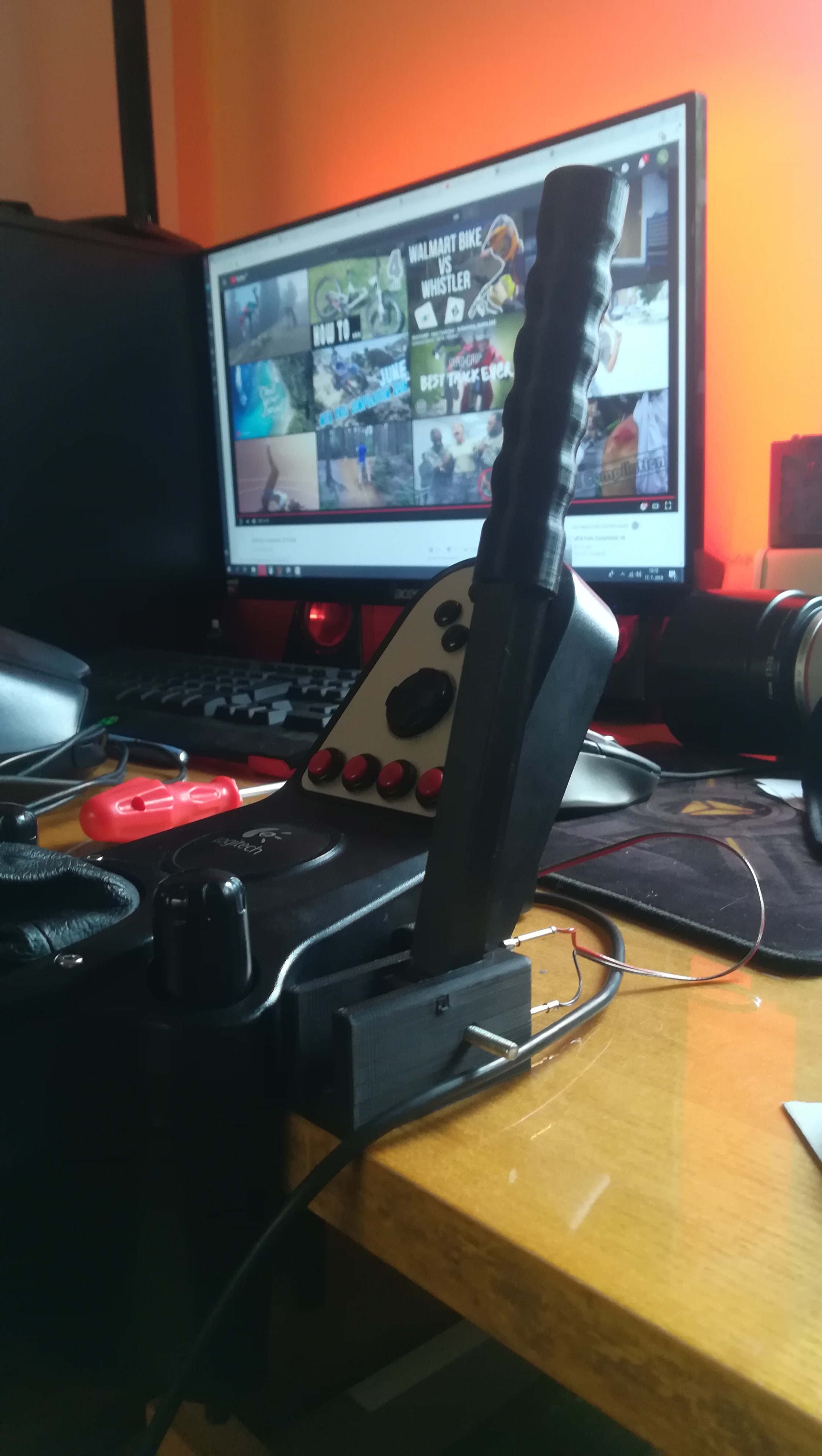 Logitech G27 handbrake