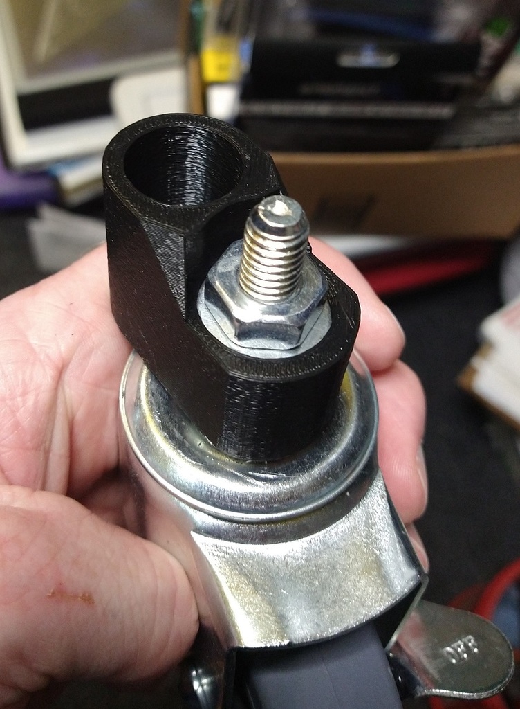 Caster Adapter for Metal Bakers Rack