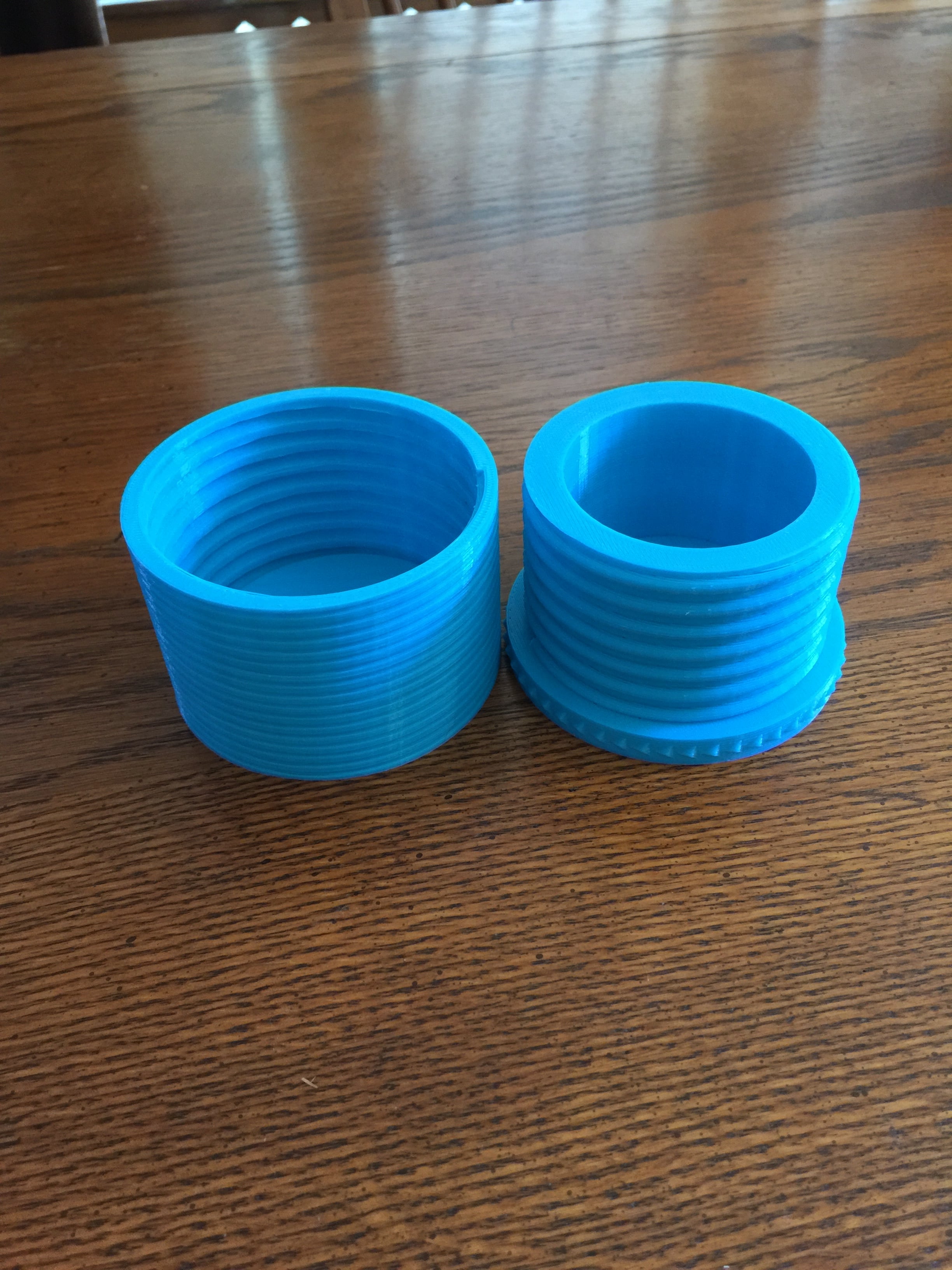 Decorative threaded Container