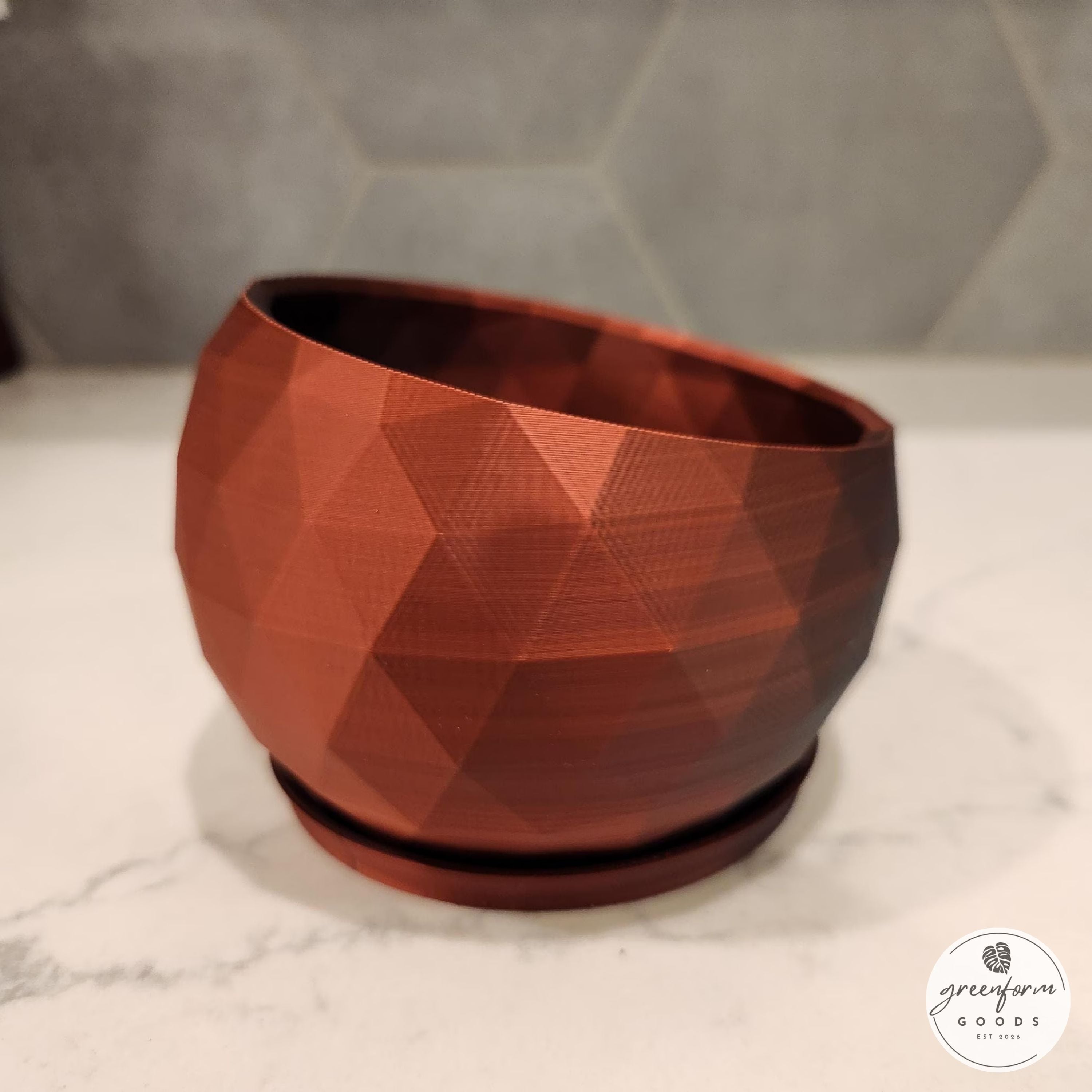 Geometric Tilted Succulent Planter