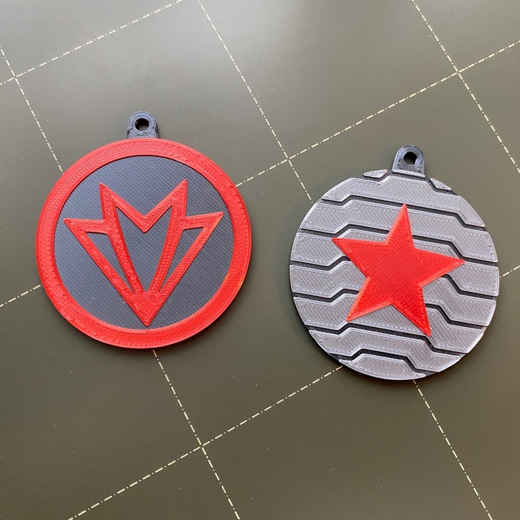 Falcon and Winter Soldier Keychains
