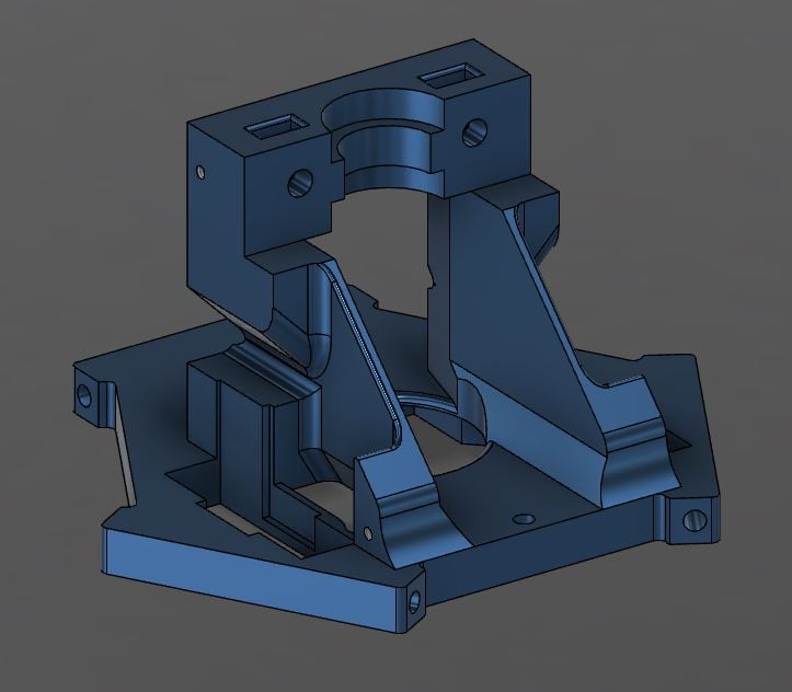 FLSUN QQ-S STOCK HOT END MOUNT NO AIR LEAKS