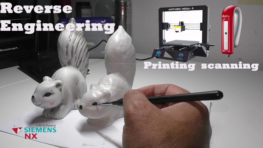 squirrel: 3d scanning, treating and printing
