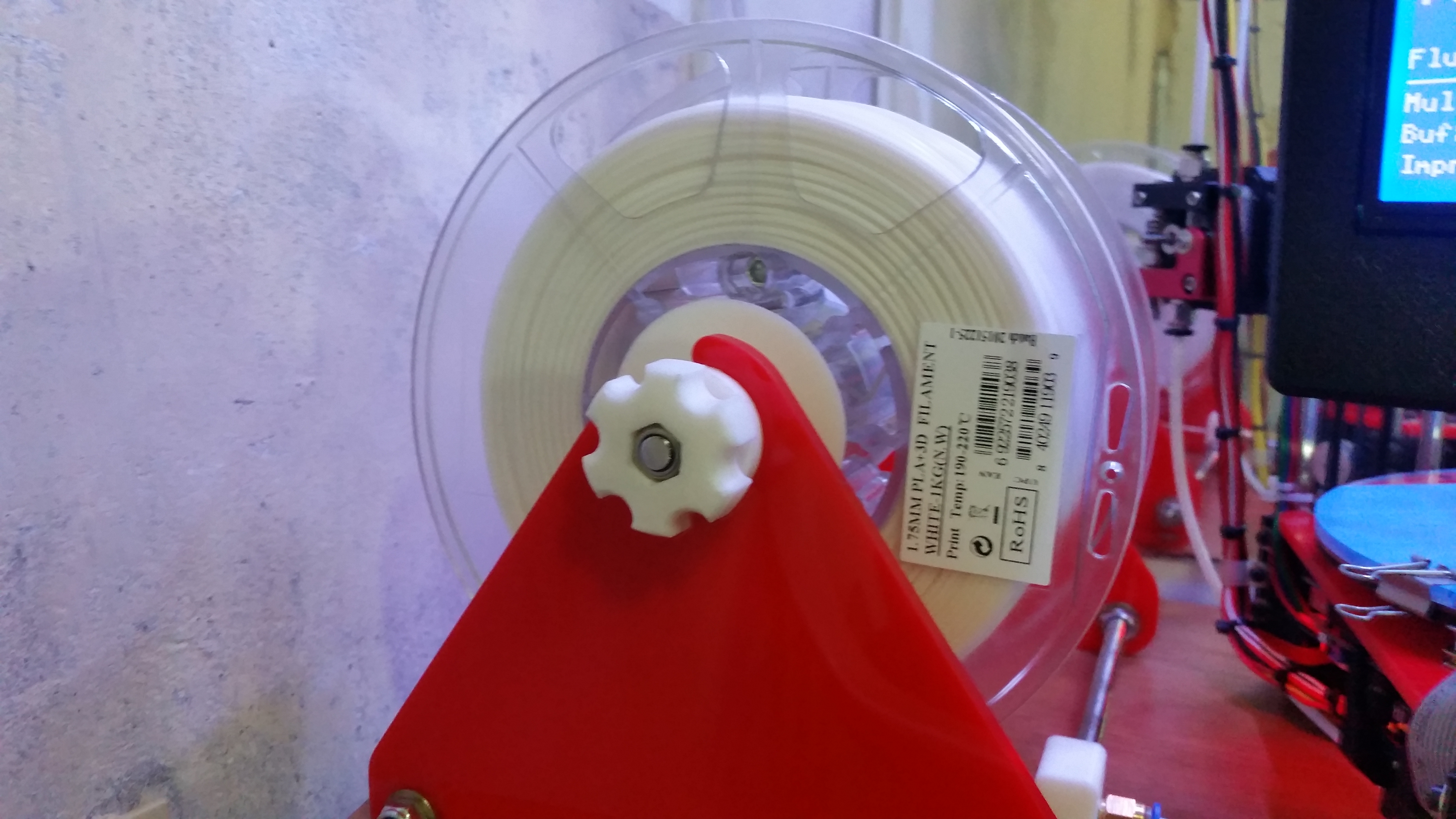 Heavy Duty, Easy Loading Spool Holder for 3D Printers (~30 to ~60mm ID, up to ~200mm OD Spools)