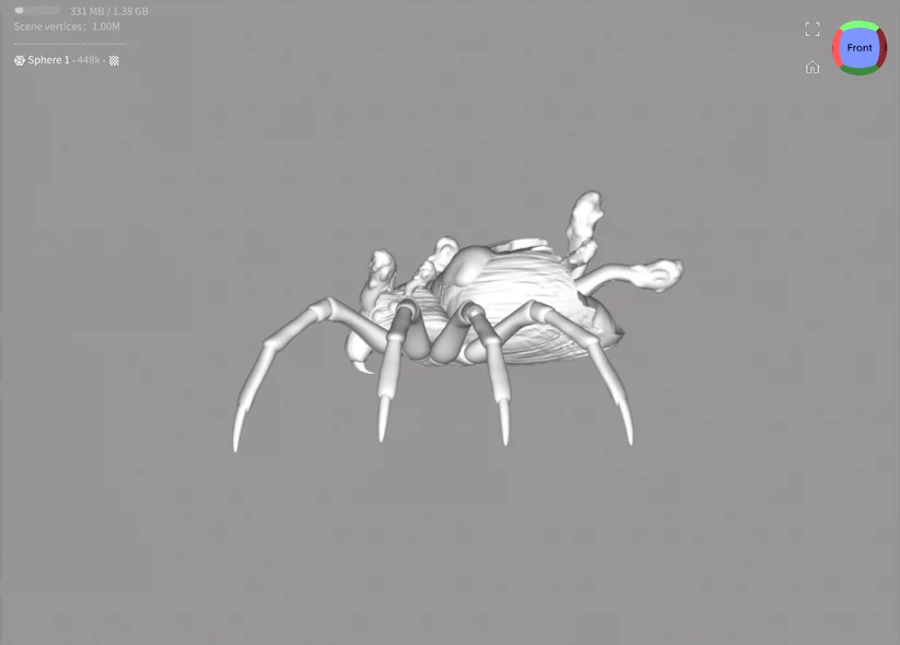 Miniatura 7 do modelo 3D Wolf Spider Mini