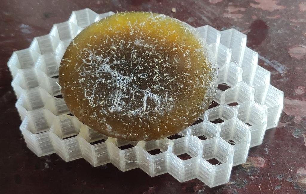 Soap Dish- Honeycomb Pattern