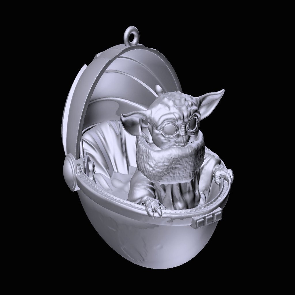 Baby Yoda (A.K.A. "The Child") Christmas Ornament