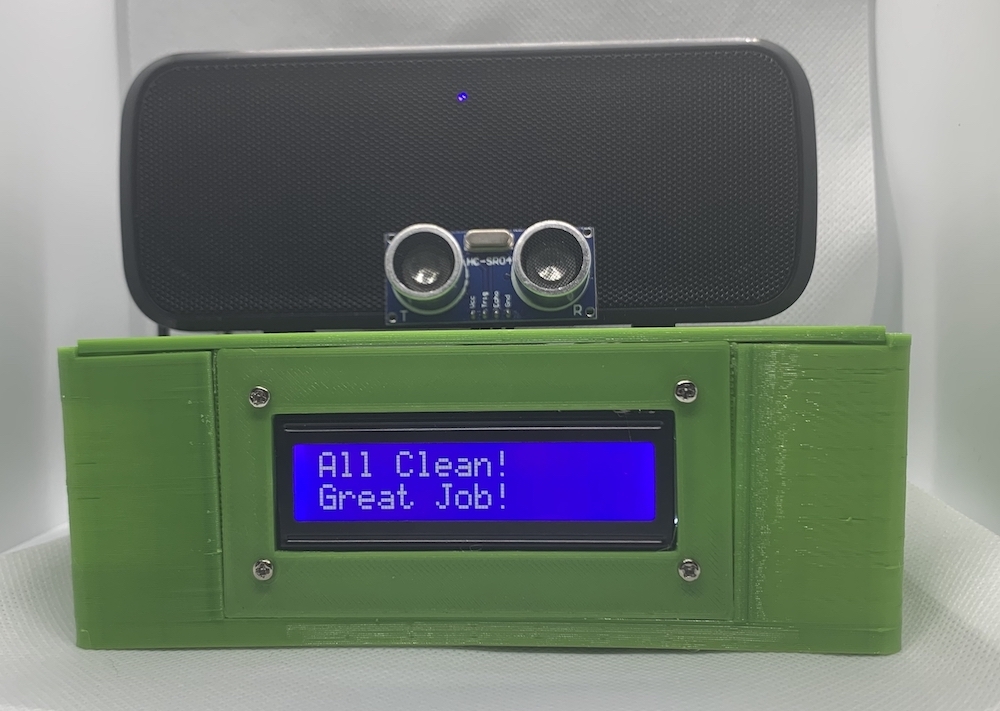 Raspberry Pi Case with Ultrasonic Sensor and 16x2 LCD Screen