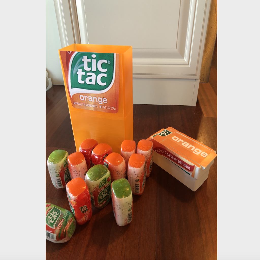 GIANT Tic Tac Container - Holds 12 Large Tic Tac Bottles!