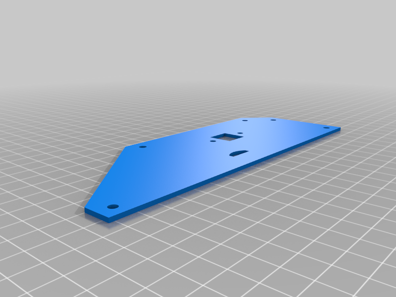 New side plate for monoprice maker select mini with hole for USB B socket
