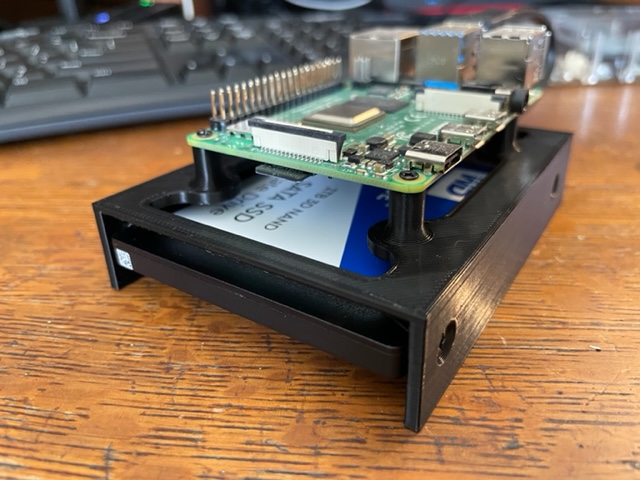 Raspberry Pi 3 4 SSD NAS Server Open Air Case for 2.5" drive