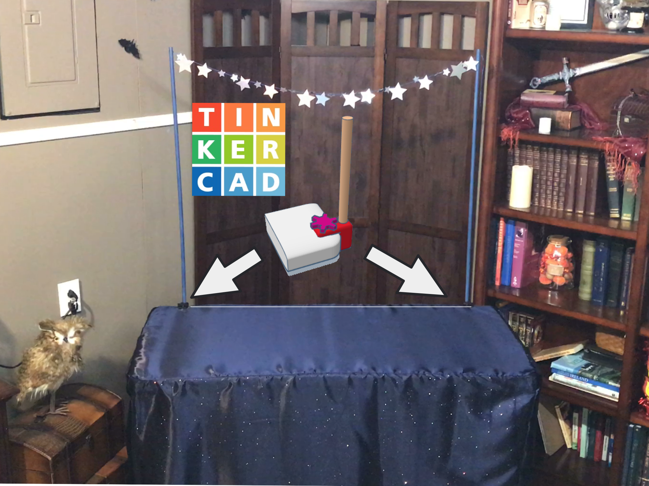 Craft Show Table Clamp for Dowel Rod