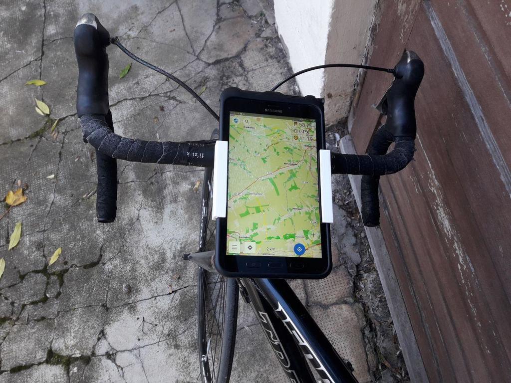 Bike Mount for Samsung Galaxy Tab Active2 with FreeCad Sources