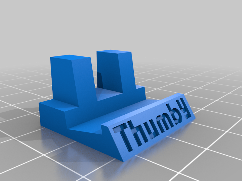 Thumby Stand with No-Outline Logo