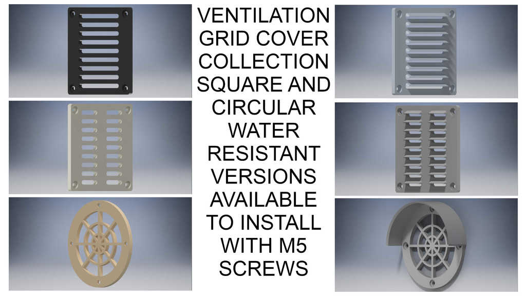 Ventilation grid cover collection