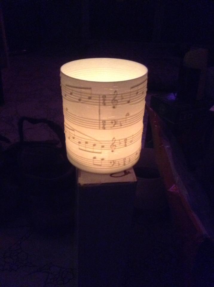 Sounds of silence tea light candle lantern