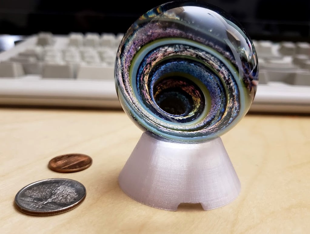 Display stand for marble