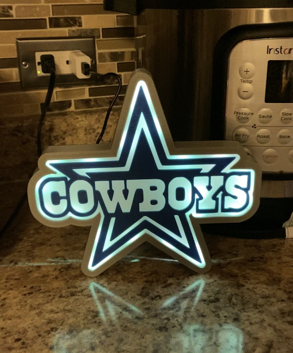 Dallas Cowboys LED Lamp