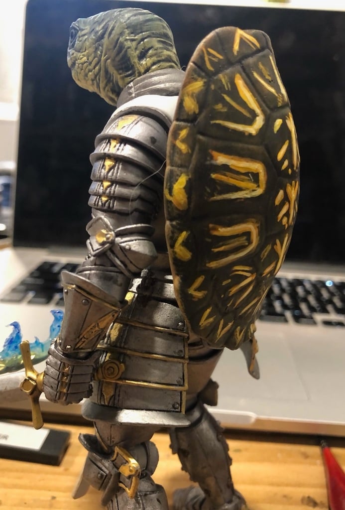 Mythic Legions Scaled Turtle Head by see_b_make - Thingiverse