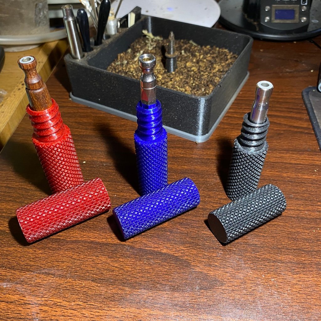 Knurled DynaVap Container for Most DynaVap Sizes