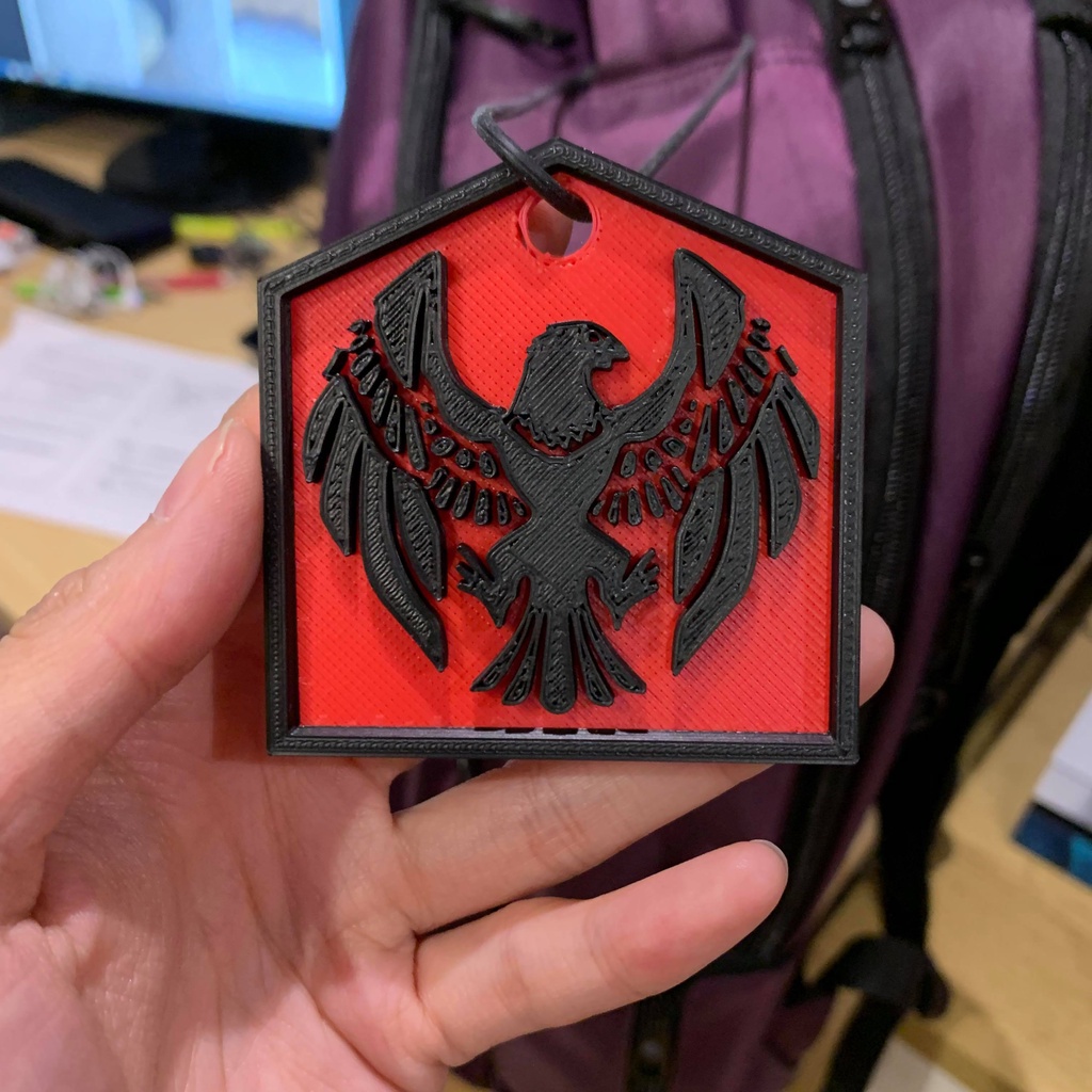 Fire Emblem Three Houses: The Black Eagles Backpack Tag