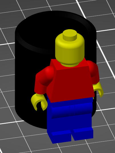 Multi Color LEGO Mini Fig Neckerchief Slide