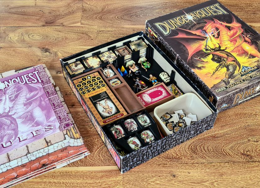 DungeonQuest Board Game Box Insert