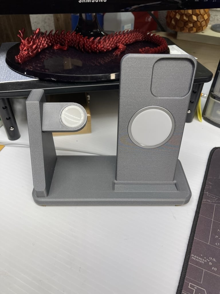 Iphone 12 Pro Max and apple watch stand for magsafe
