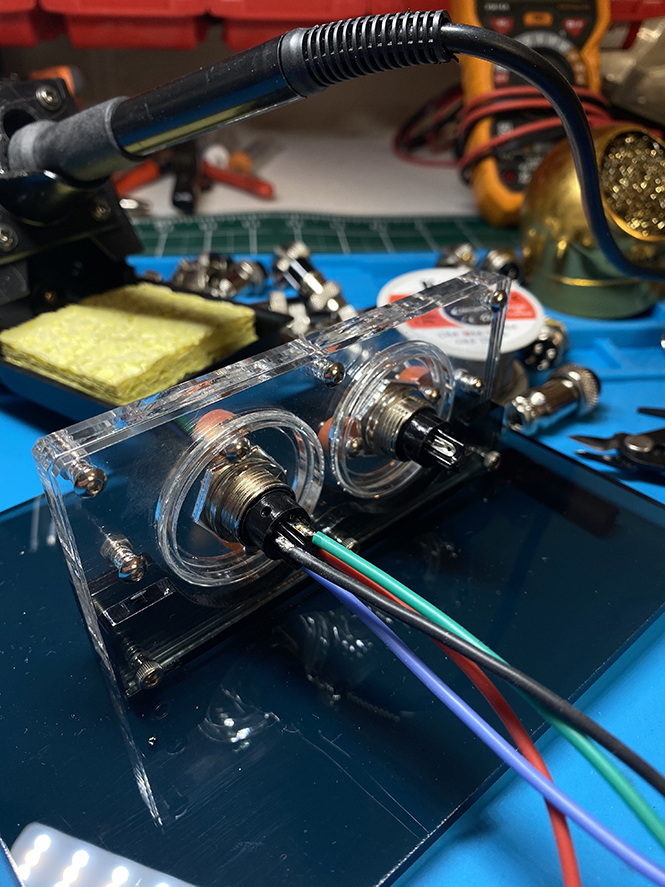 Rotating 16mm Aviation Connector Soldering Jig