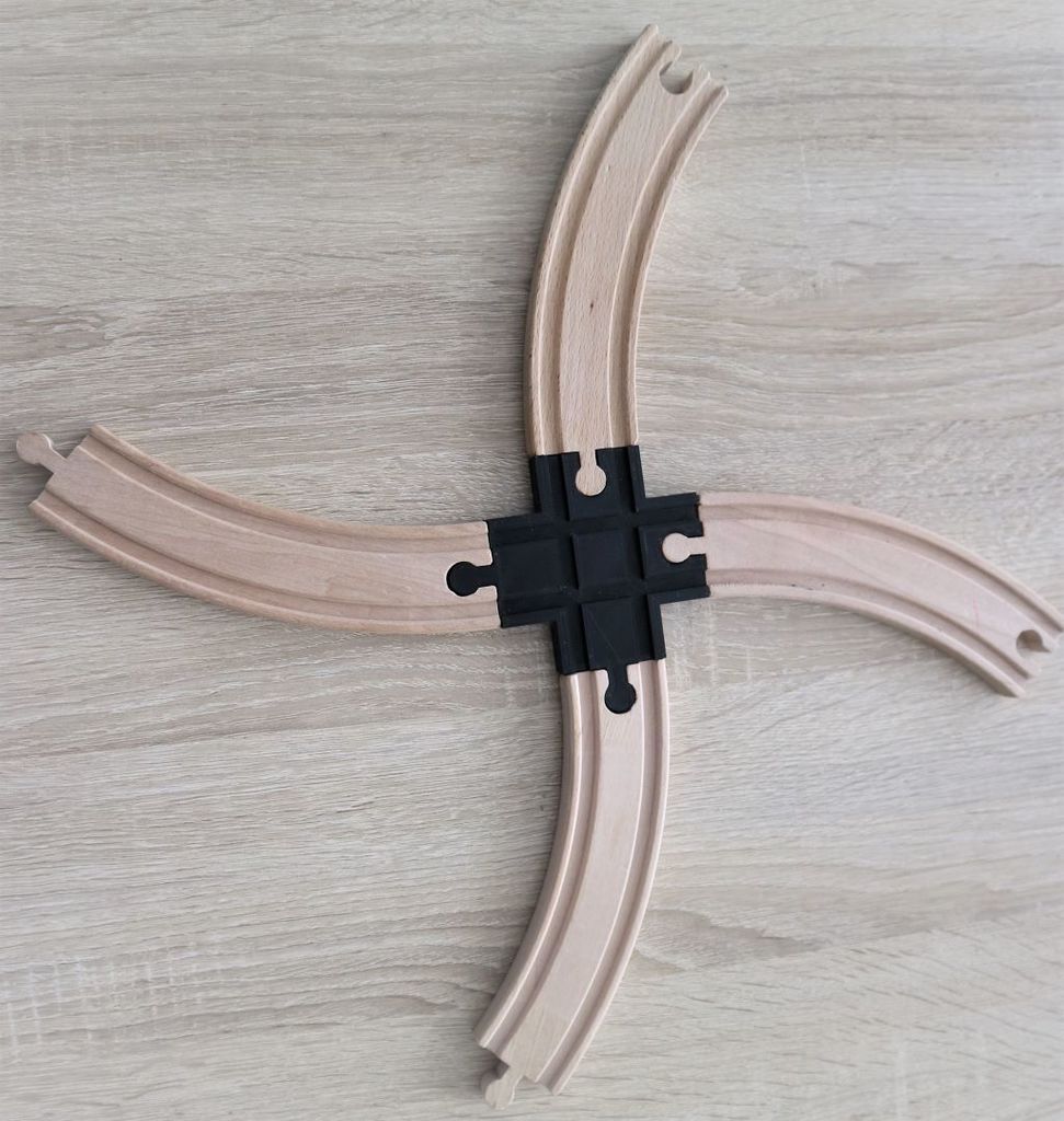 Ikea wooden train track connection pieces