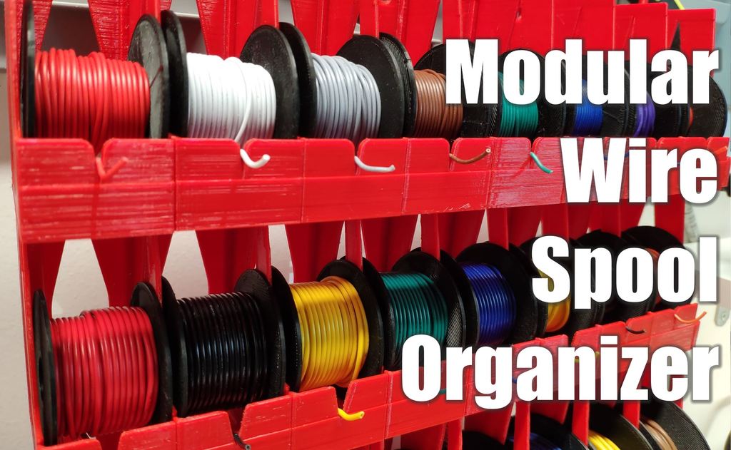 Modular Wire Spool Organizer