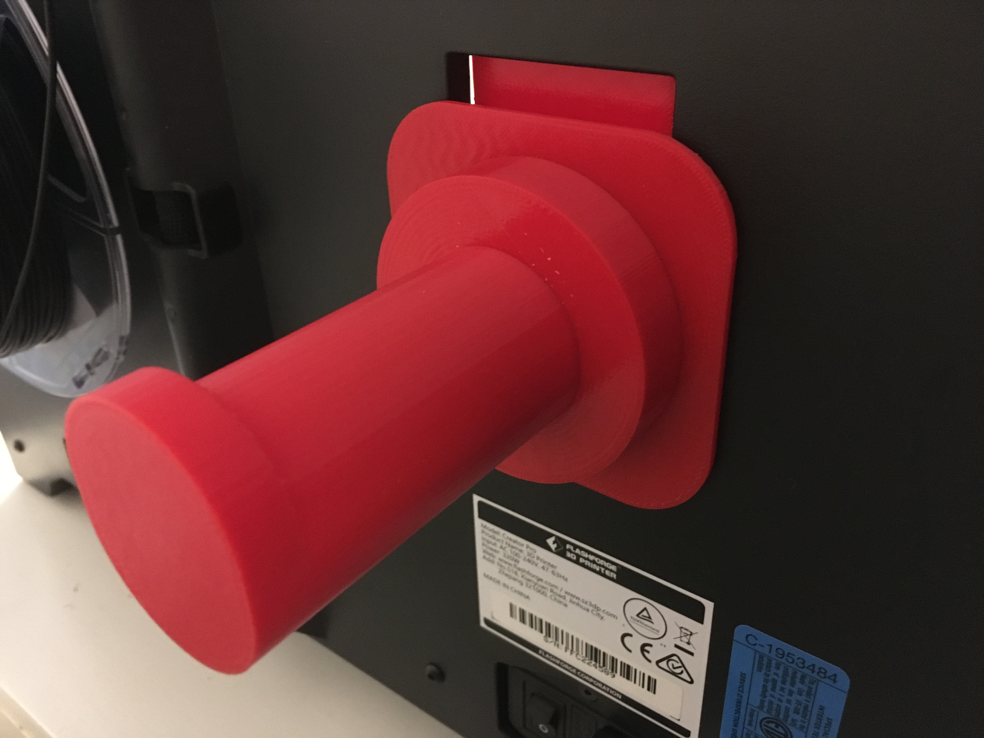 External Spool Hook for Flashforge Creator Pro