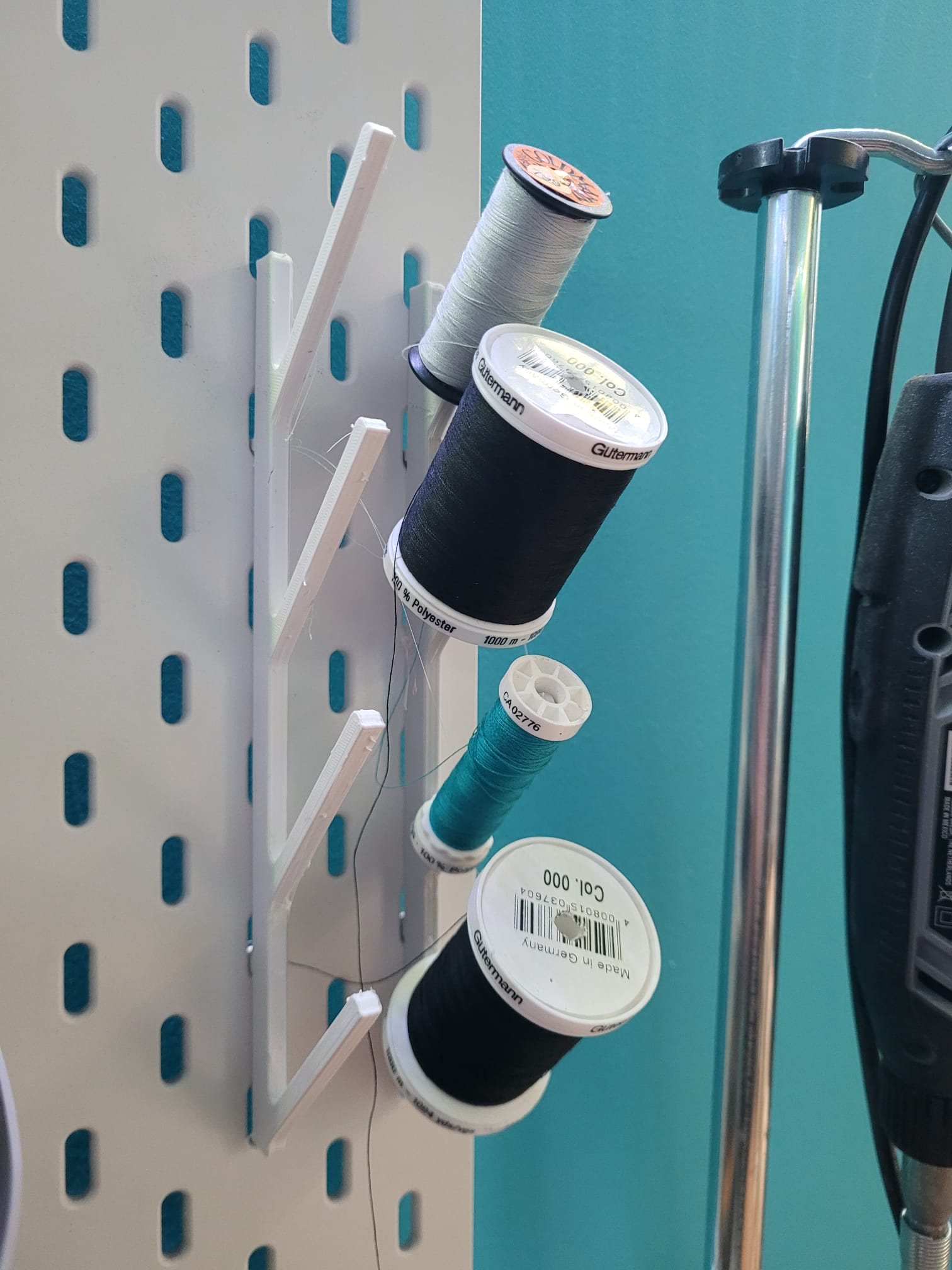 IKEA Skadis spool thread holder