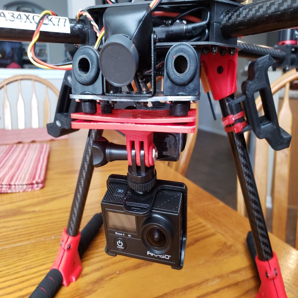 Go Pro Mount v2 for S500 Frame (drone)