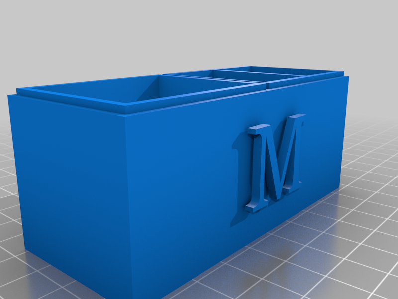 "M" Initial Pen Holder