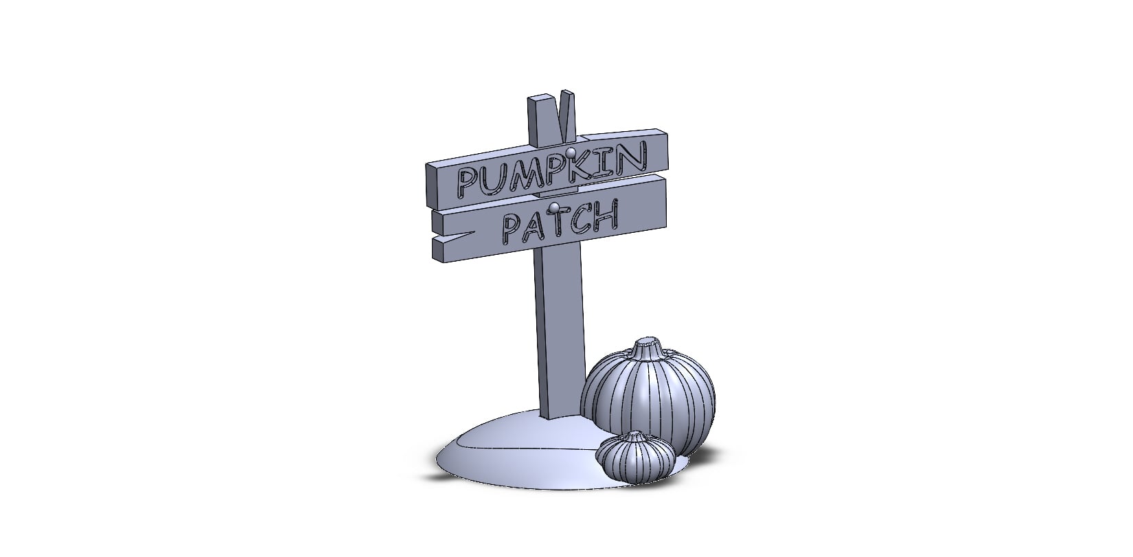 Pumpkin Patch Sign - Halloween Town