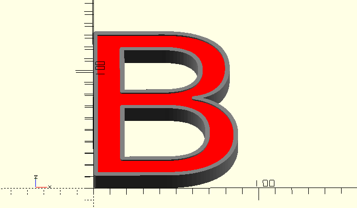 Inkscape to OpenSCAD export with hole, Bezier and inflation support