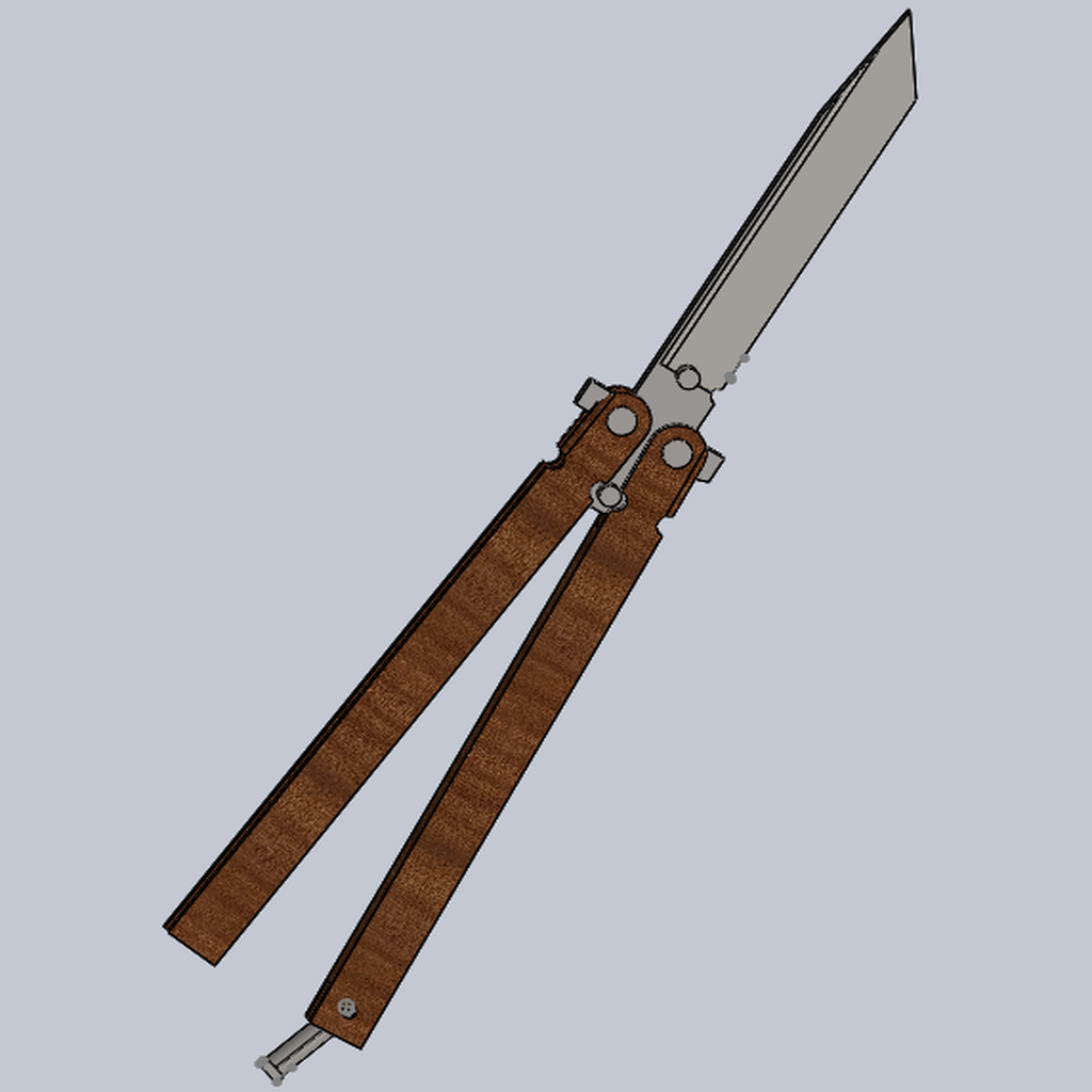 Updated Butterfly Knife [Fully Printable]